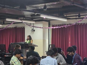 Hackathon session with participants
