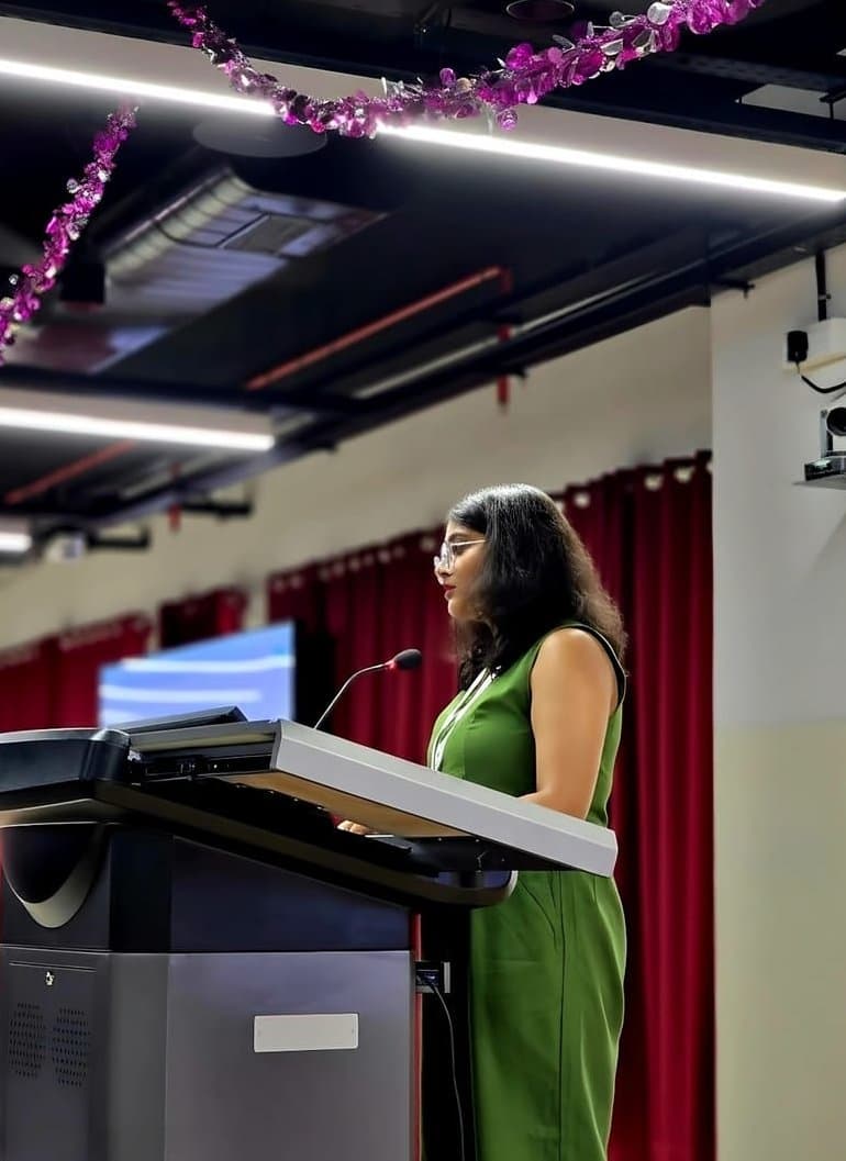 Technical session at an AI hackathon